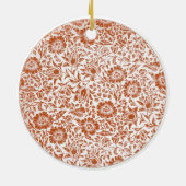 William Morris Mallow Floral Wallpaper Design Keramisch Ornament (Achterkant)