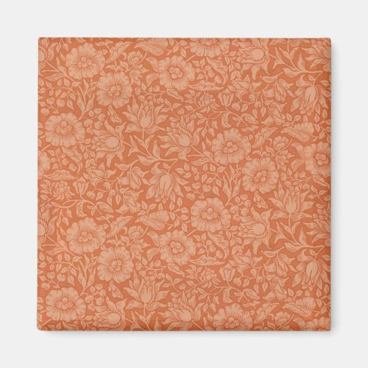 William Morris Mallow Floral Wallpaper Design Magneet (Voorkant)