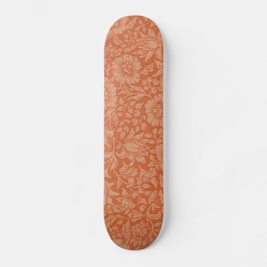 William Morris Mallow Floral Wallpaper Design Persoonlijk Skateboard (Voorkant)