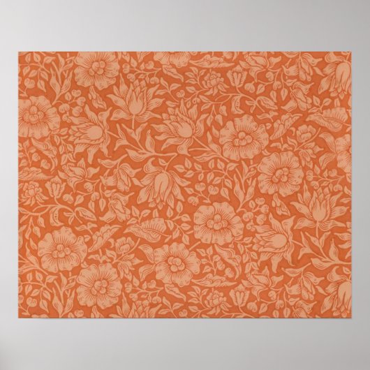 William Morris Mallow Floral Wallpaper Design Poster (Voorkant)