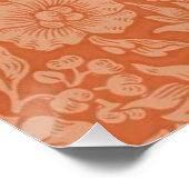 William Morris Mallow Floral Wallpaper Design Poster (Hoek)