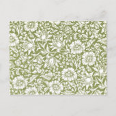 William Morris Mallow Green Pattern Briefkaart (Voorkant)