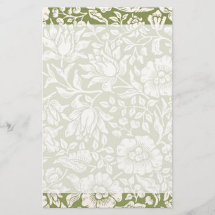 William Morris Mallow Green Pattern Briefpapier