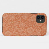 William Morris Mallow Patroon: Terracotta Bloemen Case-Mate iPhone Case (Achterkant (horizontaal))