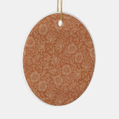 William Morris Mallow Patroon: Terracotta Bloemen Keramisch Ornament (Rechts)
