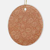 William Morris Mallow Patroon: Terracotta Bloemen Keramisch Ornament (Links)