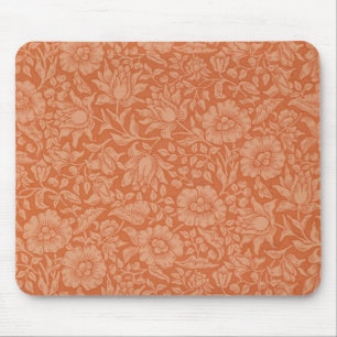 William Morris Mallow Patroon: Terracotta Bloemen Muismat