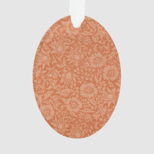 William Morris Mallow Patroon: Terracotta Bloemen Ornament