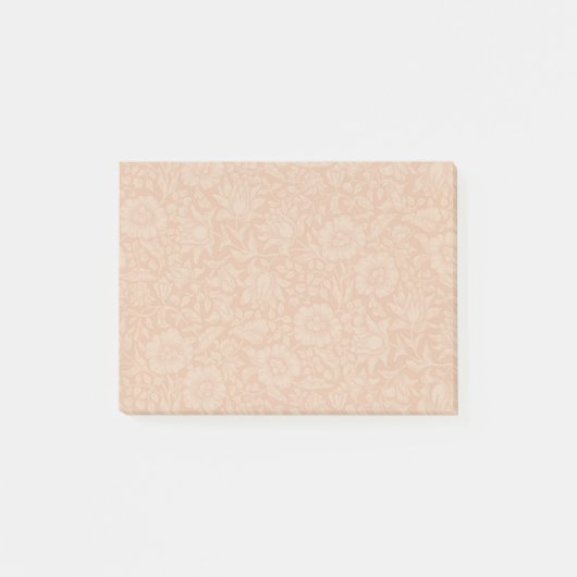 William Morris Mallow Patroon: Terracotta Bloemen Post-it® Notes (Voorkant)