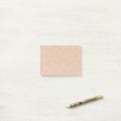William Morris Mallow Patroon: Terracotta Bloemen Post-it® Notes (Op bureau)