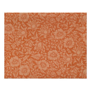 William Morris Mallow Patroon: Terracotta Bloemen Poster