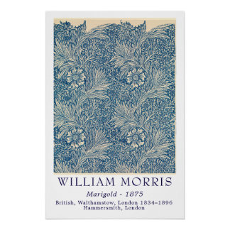 William Morris Marigold 1875 Vintage Botanische Ku Perfect Poster
