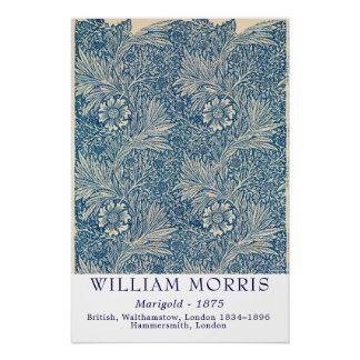William Morris Marigold 1875 Vintage Botanische Ku Perfect Poster