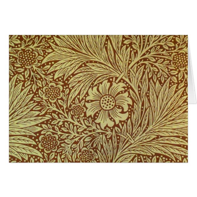 William Morris Marigold Antiek Bloemmotief (Voorkant Horizontaal)