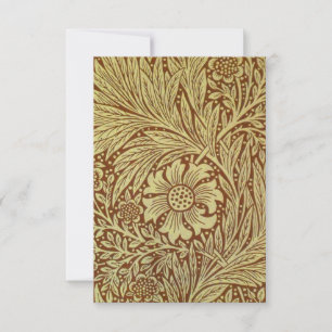William Morris Marigold Antiek Bloemmotief Bedankkaart