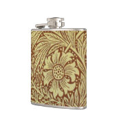 William Morris Marigold Antiek Bloemmotief Heupfles (Links)