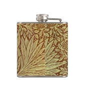 William Morris Marigold Antiek Bloemmotief Heupfles (Achterkant)