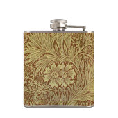William Morris Marigold Antiek Bloemmotief Heupfles (Achterkant)