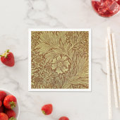 William Morris Marigold Antiek Bloemmotief Servetten (Insitu)
