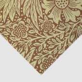 William Morris Marigold Antiek Bloemmotief Tissuepapier (Detail)