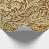 William Morris Marigold Antiek Bloempatroon Cadeaupapier (Hoek)