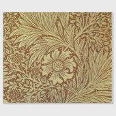 William Morris Marigold Antiek Bloempatroon Cadeaupapier (Vlak)
