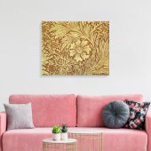 William Morris Marigold Antiek Bloempatroon Canvas Afdruk (Insitu (Woonkamer))