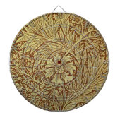 William Morris Marigold Antiek Bloempatroon Dartbord (Voorkant)