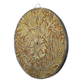 William Morris Marigold Antiek Bloempatroon Dartbord (Voorkant Rechts)