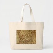 William Morris Marigold Antiek Bloempatroon Grote Tote Bag (Voorkant)