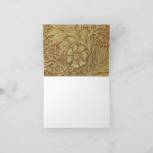William Morris Marigold Antiek Bloempatroon Kaart (Binnen)