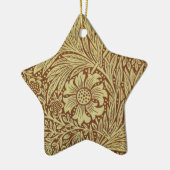 William Morris Marigold Antiek Bloempatroon Keramisch Ornament (Links)