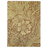 William Morris Marigold Antiek Bloempatroon Klembord (Achterkant)