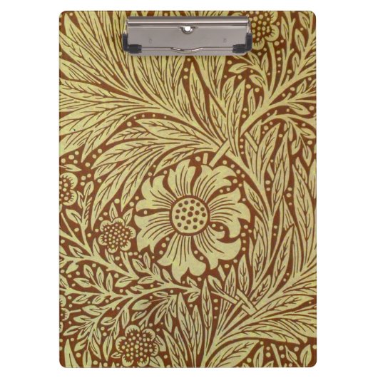 William Morris Marigold Antiek Bloempatroon Klembord (Voorkant)