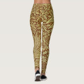 William Morris Marigold Antiek Bloempatroon Leggings (Achterkant)