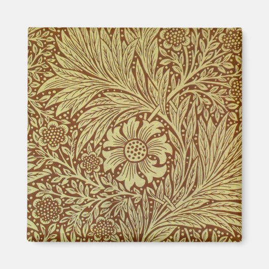 William Morris Marigold Antiek Bloempatroon Magneet (Voorkant)