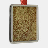 William Morris Marigold Antiek Bloempatroon Metalen Ornament (Rechts)