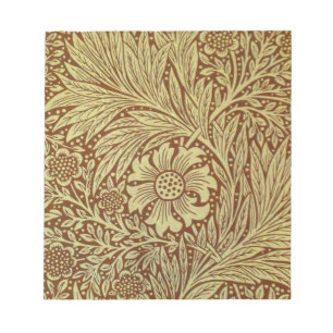 William Morris Marigold Antiek Bloempatroon Notitieblok
