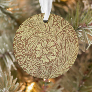 William Morris Marigold Antiek Bloempatroon Ornament
