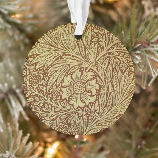 William Morris Marigold Antiek Bloempatroon Ornament (Boom)