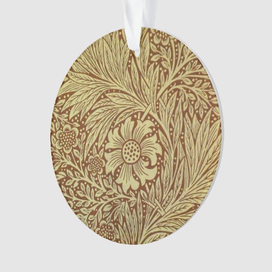 William Morris Marigold Antiek Bloempatroon Ornament (voorkant)