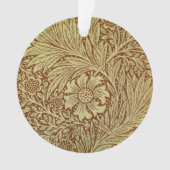 William Morris Marigold Antiek Bloempatroon Ornament (voorkant)