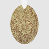 William Morris Marigold Antiek Bloempatroon Ornament (voorkant)