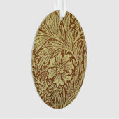 William Morris Marigold Antiek Bloempatroon Ornament (voorkant)