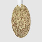 William Morris Marigold Antiek Bloempatroon Ornament (voorkant)