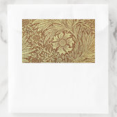 William Morris Marigold Antiek Bloempatroon Rechthoekige Sticker (Tas)