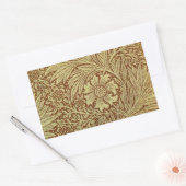 William Morris Marigold Antiek Bloempatroon Rechthoekige Sticker (Envelop)