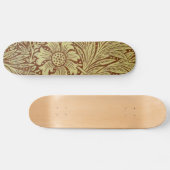William Morris Marigold Antiek Bloempatroon Skateboard (Horizontaal)