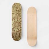 William Morris Marigold Antiek Bloempatroon Skateboard (Voorkant)