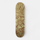 William Morris Marigold Antiek Bloempatroon Skateboard (Voorkant)
